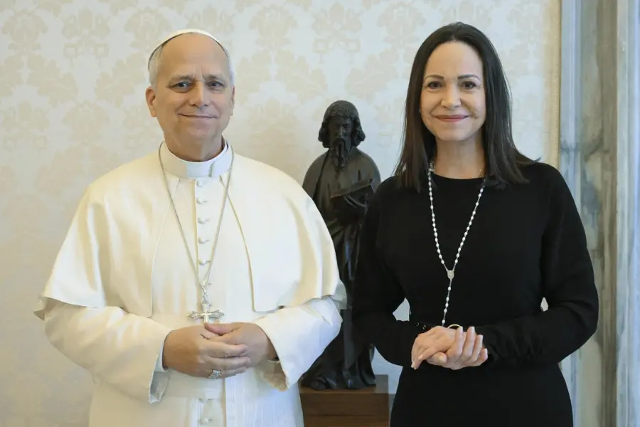 María Corina- Papa León XIV-Venezuela- Papa León XIV