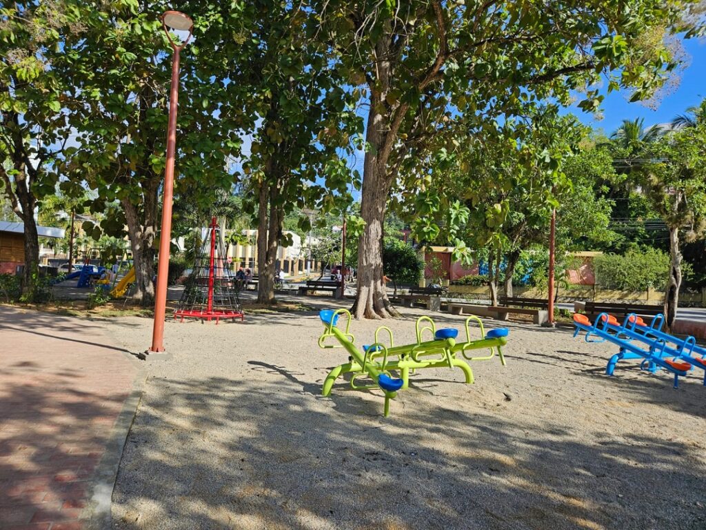 Espacio para los niños en el Parque Duarte