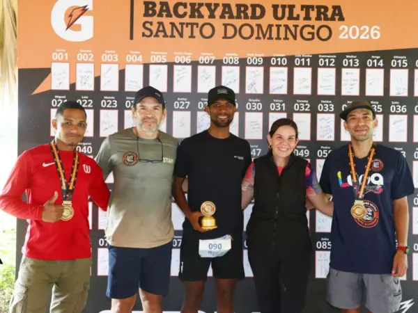 Ganadores del Backyard Ultra Santo Domingo.