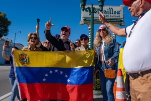 Manifestantes venezolanos