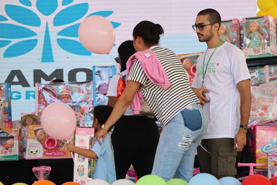 La sexta edición de Plásticos por Juguetes se llevó a cabo con mayor organización que en versiones anteriores. Chaimy Soriano.