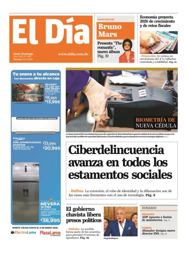 Portada impresa 09-01-26