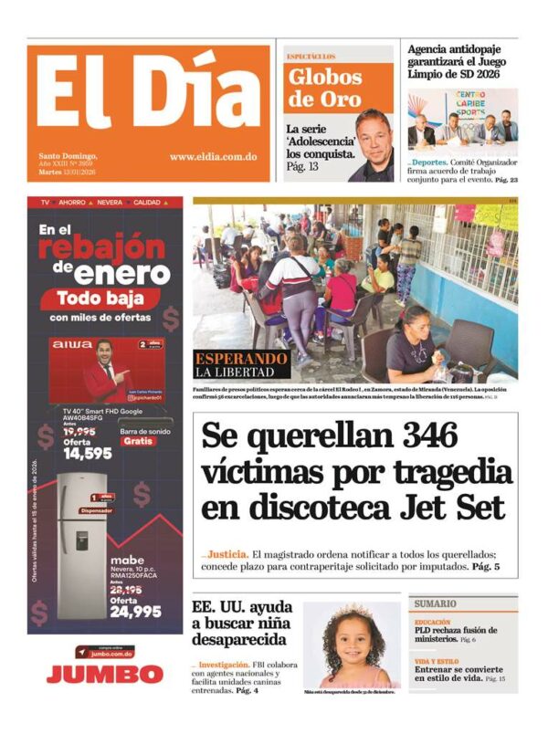 Portada impresa 13-01-2026