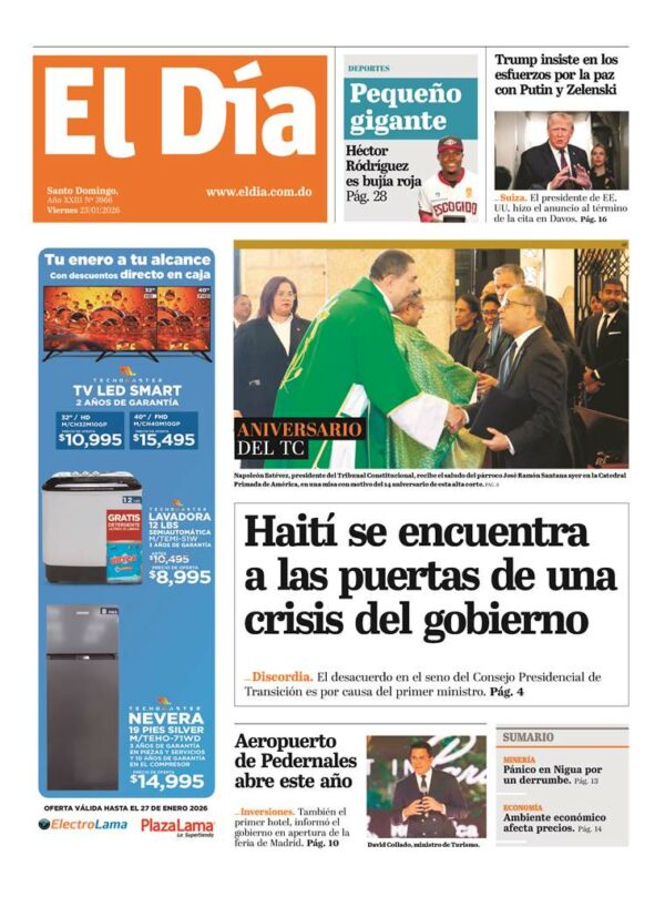 Portada impresa 23-01-2026
