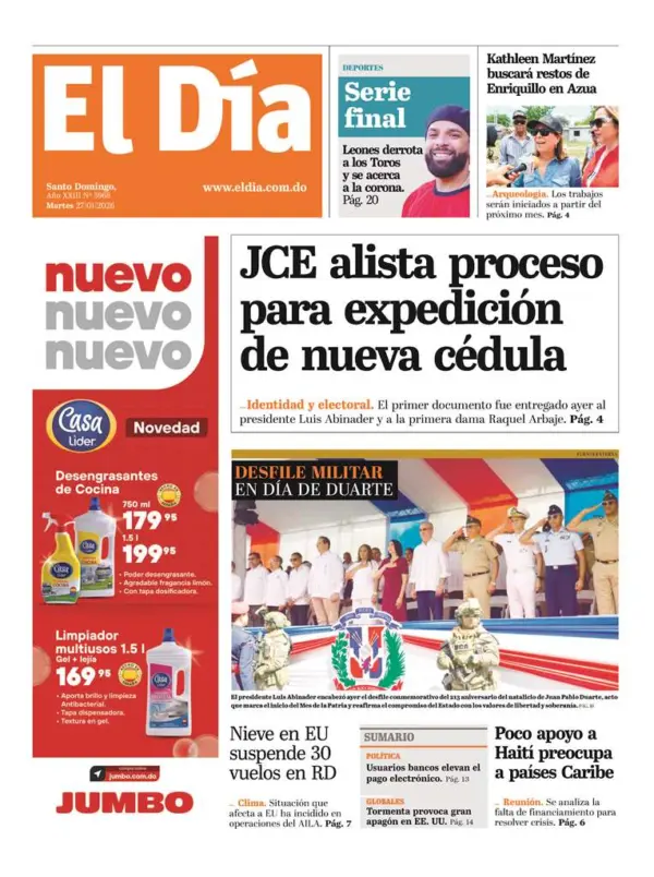 Portada impresa 27-01-2026