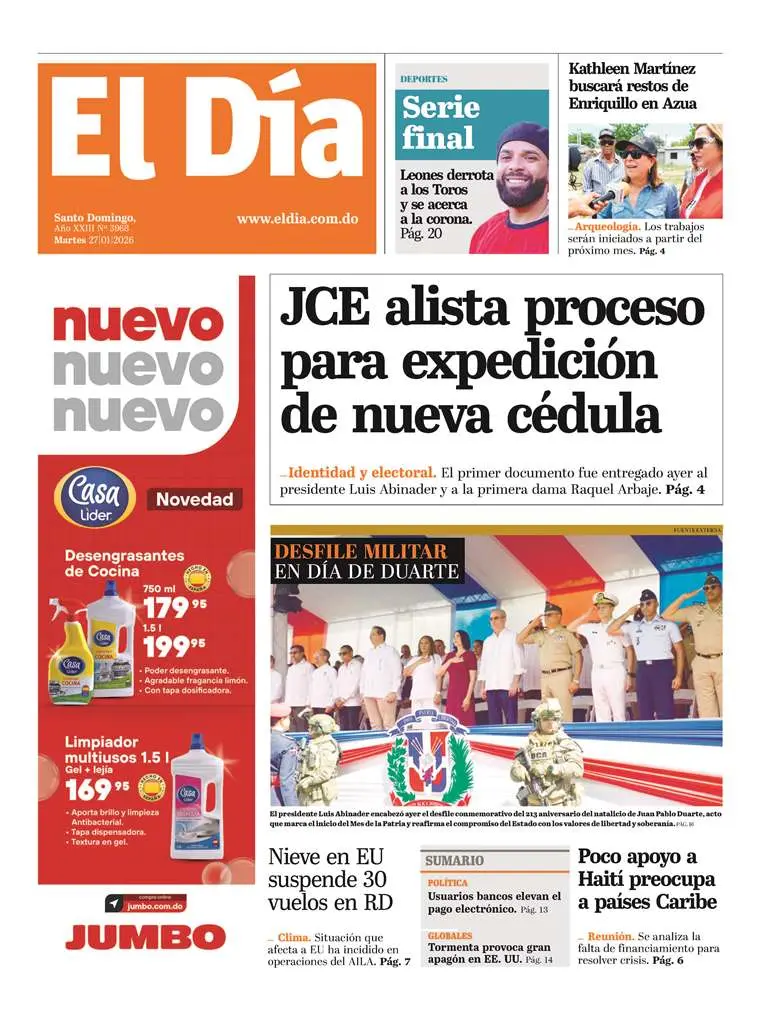 Portada impresa 27-01-2026