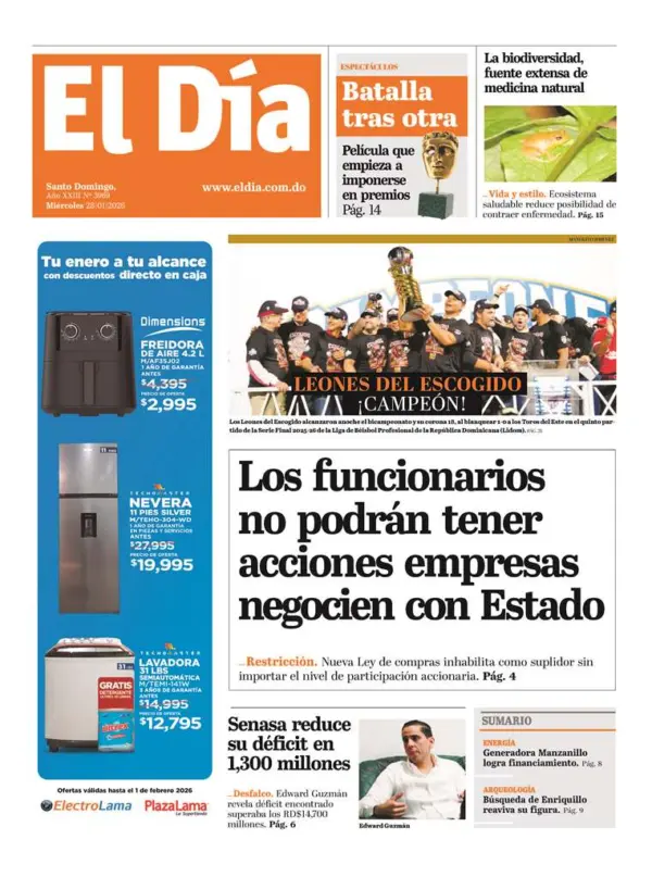 Portada impresa 28-01-2026