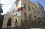 Exterior de la embajada de Venezuela en Moscú, en una imagen de archivo.