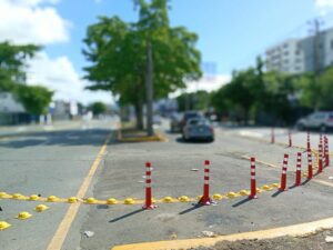 Nuevo desvío previo a la calle San Pio X