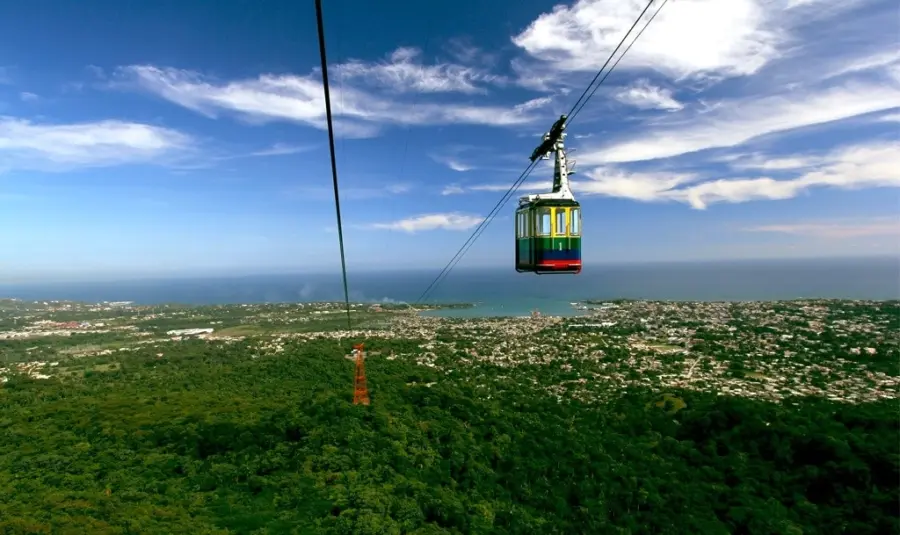 Teleférico de Puerto Plata un atractivo turístico de República Dominicana.