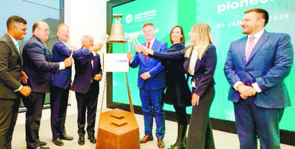 Ceremonia del Campanazo, celebrada en la Bolsa de Valores de Luxemburgo.