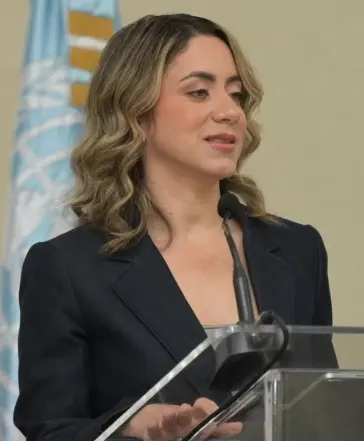 Gloria Reyes, ministra de la Mujer.