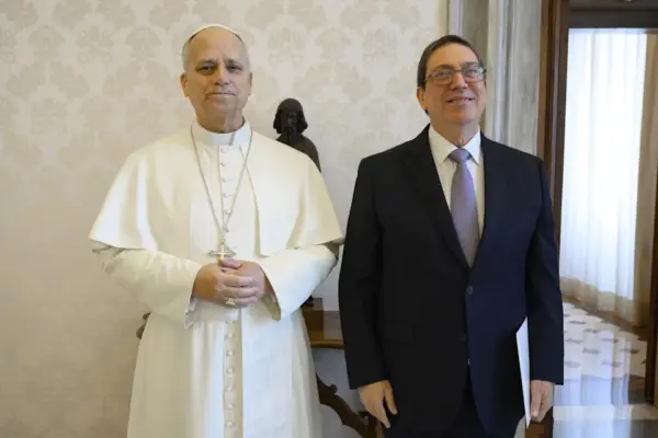 El papa León XIV y el Vaticano al ministro de Exteriores de Cuba, Bruno Rodríguez