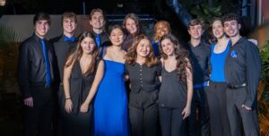 Integrantes del grupo Harvard Callbacks en el encuentro.