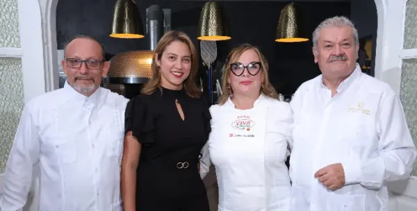 Gianluca Starace, Daymil Clavier, Antonella Voza y Nello Pinzaglia.