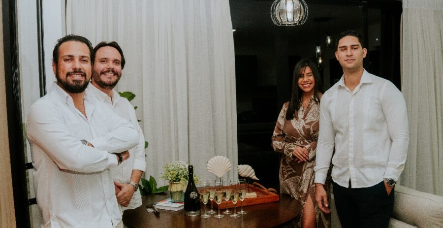 José A. Geraldino, Jhorddian Martínez, Ilonka Gell y  Pedro A. López.