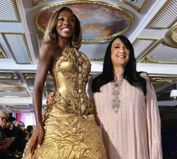 La modelo Olivia Yacé y Giannina Azar.