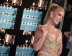La cantante Britney Spears en la alfombra roja de los MTV Video Music Awards de 2015.
