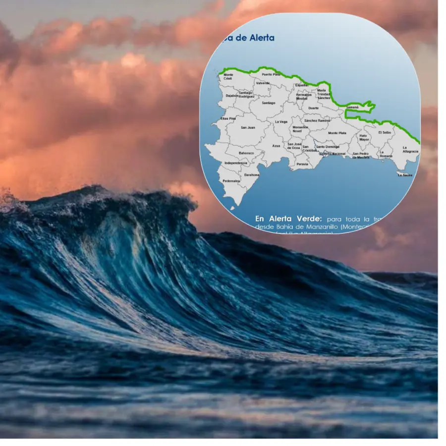 El nivel de alerta verde es debido a probables inundaciones costeras menores