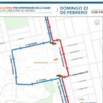 INTRANT cerrará tramo de Núñez de Cáceres este domingo, estas son las rutas alternas