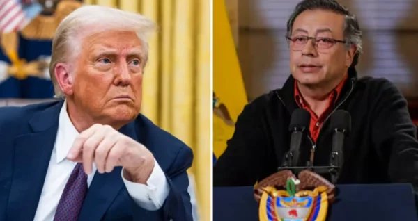 Donald Trump y Gustavo Petro