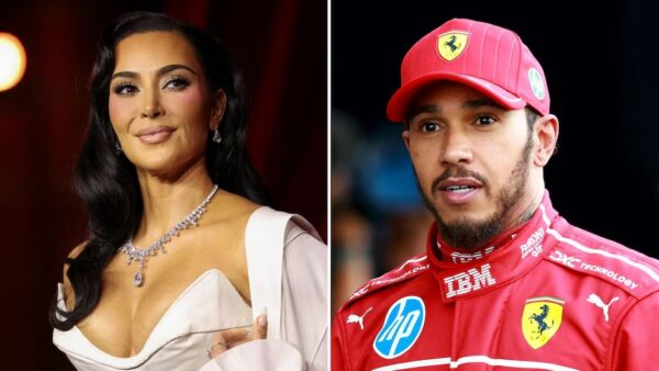 Kim Kardashian y Lewis Hamilton debutaron como pareja en el Super Bowl LX, desatando rumores de romance en redes sociales