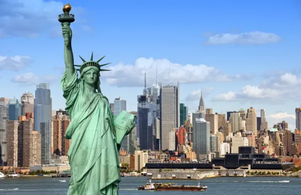 Estatua de la libertad de New York.