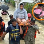 Rescatan mujer recién parida quedó atrapada en vivienda tras inundaciones en Sabaneta de Yásica