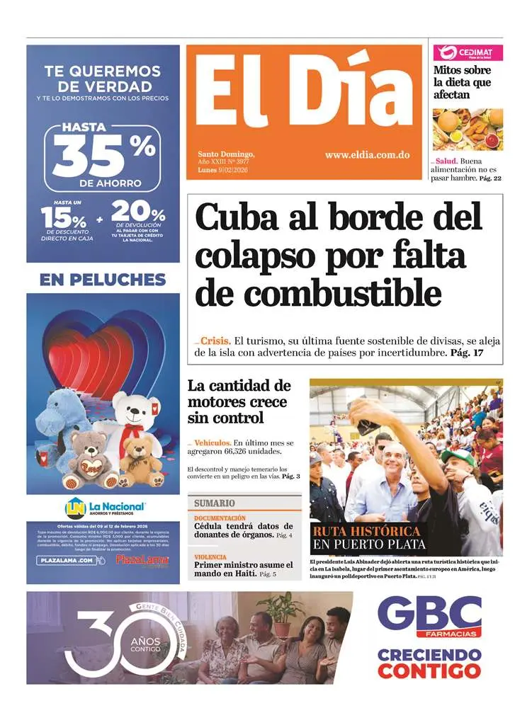 Portada impresa 09-02-2026