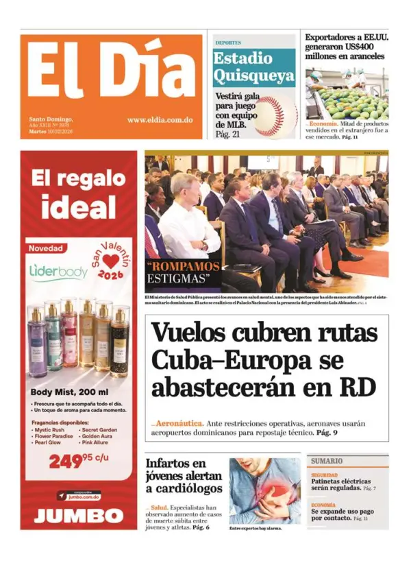 Portada impresa 10-02-26