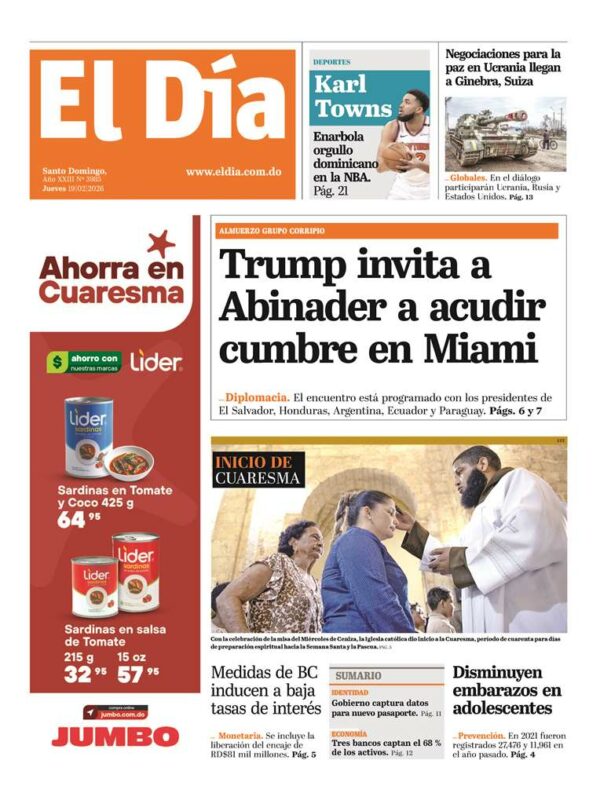 Portada impresa 19-02-2026