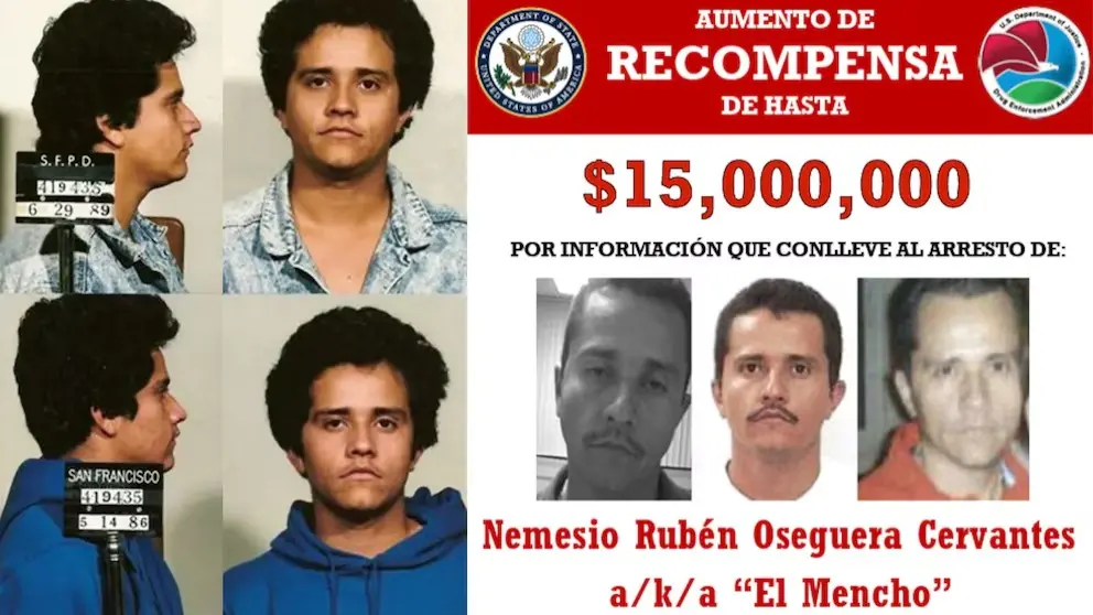 Hasta 15 millones de dólares: la recompensa que ofrecía EE. UU. por “El Mencho”