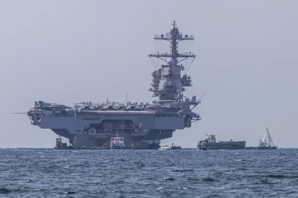 El portaviones estadounidense USS Gerald R. Ford, en una imagen de archivo.