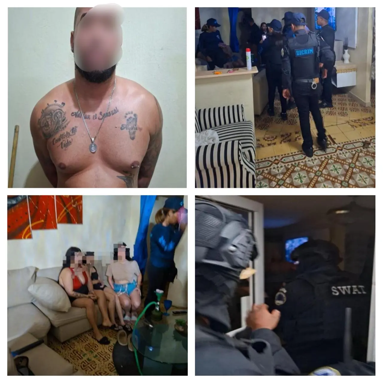 Policía rescata a tres colombianas víctimas de trata y detiene un dominicano en San Carlos