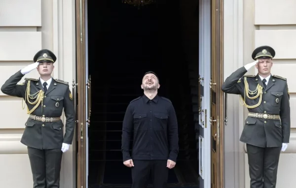 Imagen reciente del presidente ucraniano, Volodimir Zelenski, en Kiev.