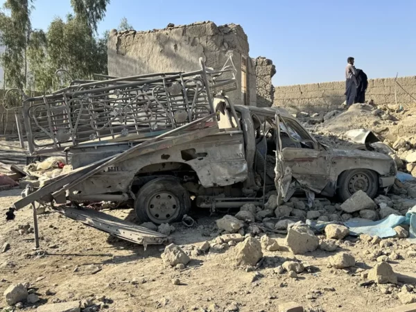 Daños provocados por los ataques en Nangarhar, Afganistán.