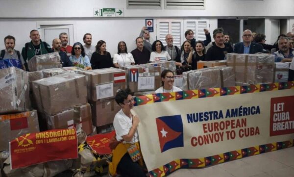 El convoy internacional Nuestra América está en Cuba.