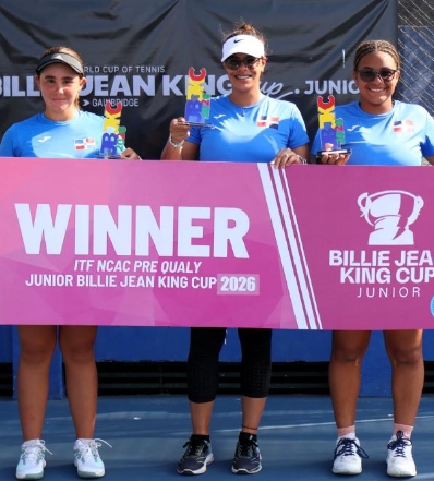 Integrantes de la selección femenina dominicana.