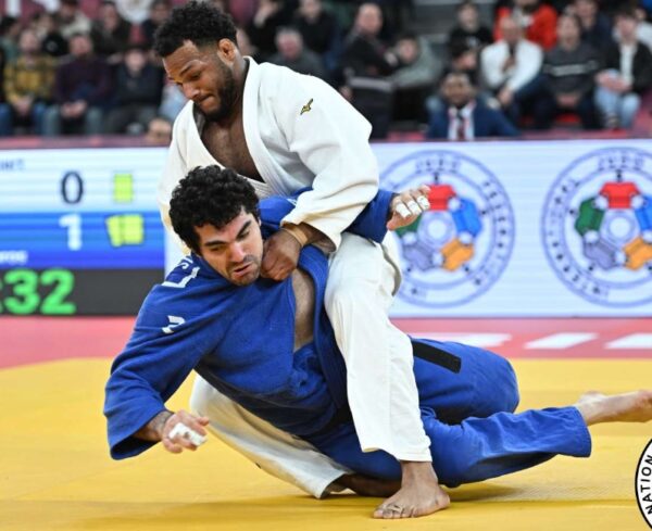 El judoca Robert Florentino durante su combate.