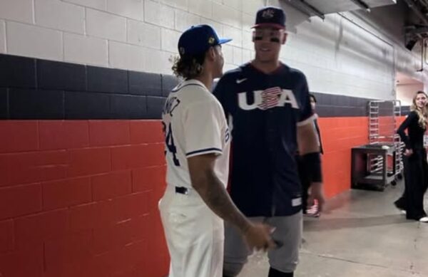 El hijo de Manny Ramírez, Lucas, se reunió con Aaron Judge.