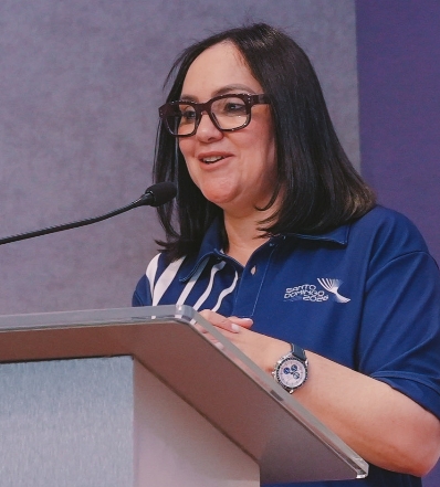 Elizabeth Mena, directora del  voluntarios de los Juegos.