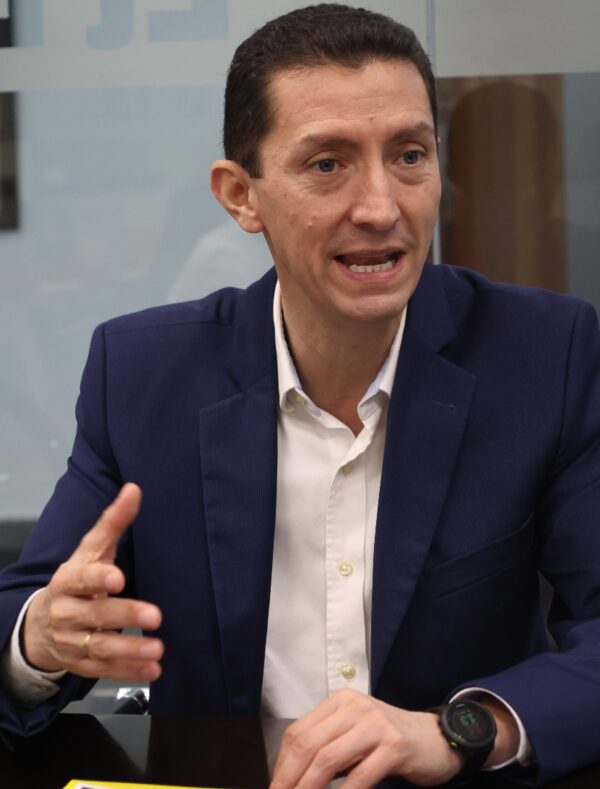 Santiago Sicard, presidente de Adosafi .  José de León