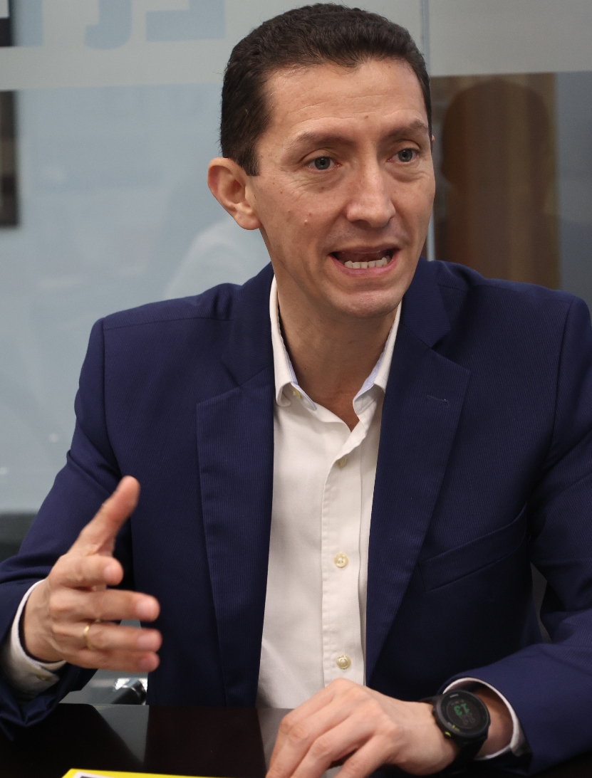 Santiago Sicard, presidente de Adosafi .  José de León