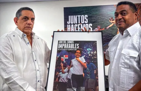Luis Chanlatte, secretario general del COD, junto a José P. Monegro, presidente Comité SD