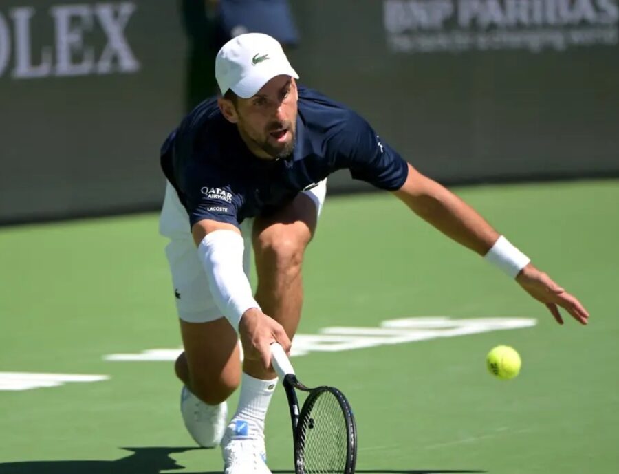 Novak Djokovic triunfó el lunes en su partido del  Masters  1.000 de Indian Wells.