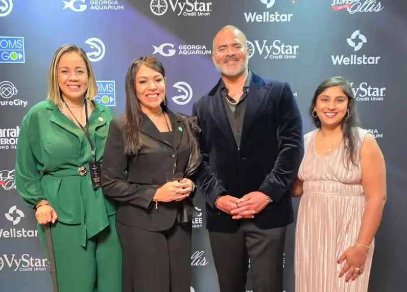 Rosanna Santana, Luchenny Valdez, Christopher Jackson y Uma Srivastava.