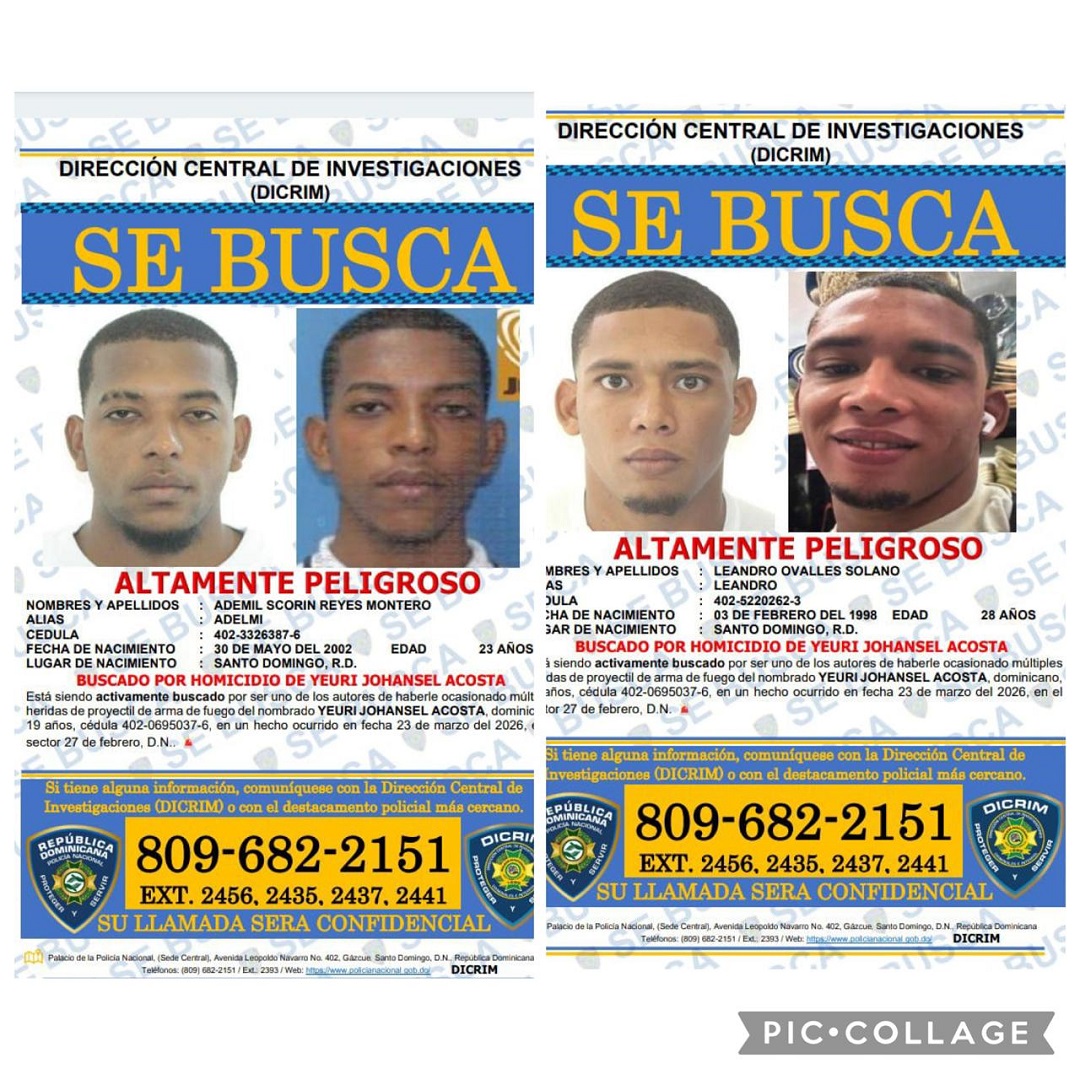 Policía identifica responsables de homicidio de joven en el sector 27 de Febrero