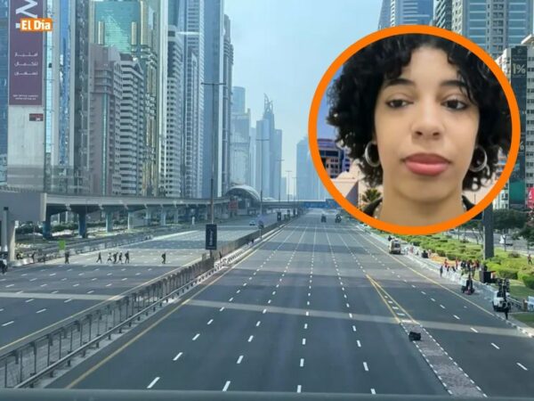 Calles en Dubái-Deportista dominicana