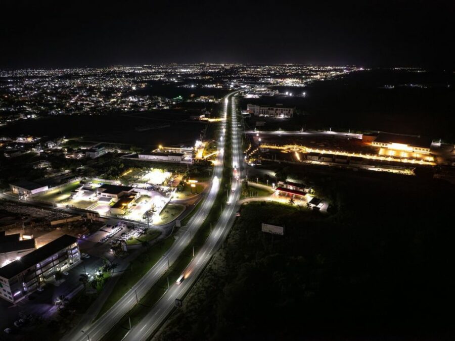 Calles oscuras iluminadas-RD Vial