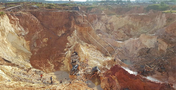 Campo minero en Venezuela